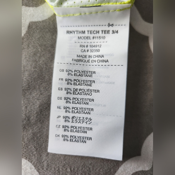 Bontrager Men's Mountain Bike Mtb Jersey Medium Hi-viz Rhythm Tech 3/4 Tee - Picture 5 of 8